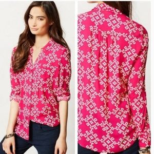 Anthropologie Maeve Overland Blouse Sz 4